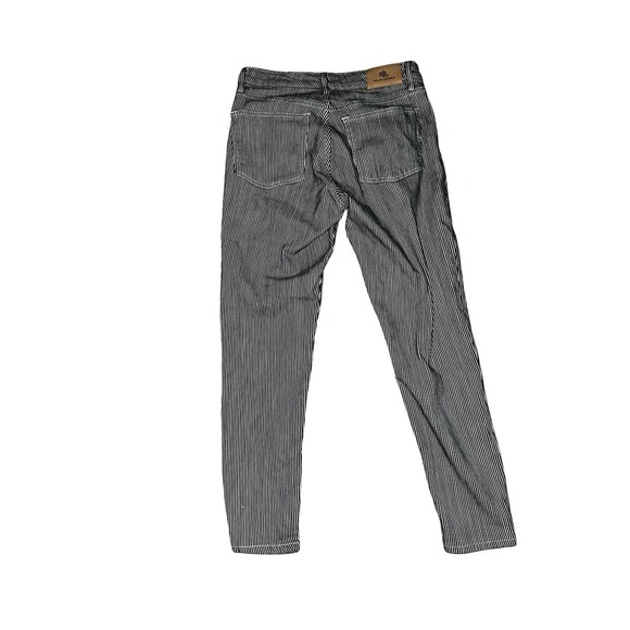 Ralph Lauren Black Label Striped Skinny Ankle Jeans Designer Pants Sz 6 - Picture 2 of 5